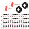 UKCOCO Stopper Sensibilità e 100 Pezzi Gomma Galleggiante per Pesca da Ellittica Posizionamento Stabile e Miglior Accessori per Attrezzatura