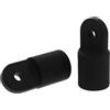 GALPADA Tappi Leggero in Scorrevoli Pezzi Bimini 2 e Nero Nylon per Top da 7/8 Pollici, Kit di Ferramenta Salvaspazio per Yacht e RV