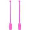 LIGIGWASH Clavette Accessorio per Danza e attività Fisica Salutare Ginnastica Ritmica in Plastico Rosa per Adulti per Allenamento e Spettacoli