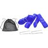 Teruyol 4 Pezzi Linee Pallavolo Spiaggia Set Corde da Esterno Marcatore Campo Poliestere Visibili Resistente con Custodia Picchetti Adatte per Sport di, Rosso