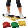 Blue Planet Balance Surfer | Tavola di equilibrio in bambù per ufficio, scrivania in piedi, surf, SUP, yoga, esercizio! Include 3 moduli di equilibrio (schiuma EVA)