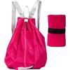 Crabop Zaino da trekking pieghevole in nylon leggero da 20-35 l, impermeabile, per viaggi, campeggio, attività all'aperto, con cuciture rinforzate, 32 x 22 x 42 cm, Nero , M, Casual