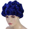 Tbest Cuffie Per Nuoto Donna,Nuoto Nuoto Elli Lunghi Donna Adulto Bambini Retro Petali Floreali Pelli Di Nuoto Moda Elli Lunghi Elastici Cuffia Da Bagno(Royal Blue)