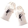 LIGHTAOTAO Sacchetto per Scarpe da Danza Antipelucchi Bianco 2 Pezzi, Borsa Coulisse per Conservare e Trasportare Scarpette da Punta, per Lezioni di Danza e Viaggi