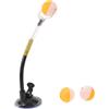 Hemobllo Allenatore di Ping Pong con Base a Ventosa Nero in PVC e Lega di Alluminio, Altezza e Angolo Regolabili per Migliorare Servizio, per Allenamento a Casa e Ufficio