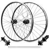 LPYDWZ MTB Bicicletta Ruote 26/27,5/29 Pollici Posteriori con Freno a V da for 7-12 velocità | Cerchio del freno a disco in lega di alluminio da 135 mm a sgancio rapido 32 fori V Brake