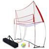 Generic Rete da allenamento per pallavolo, resistente, per colpi, picchi, sistema di servizio per allenamento in interni ed esterni, portatile