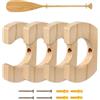LearnLyrics Supporto per pagaia per kayak, , supporto in legno a prova di graffio