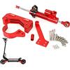 ulip Kit ammortizzatore dello sterzo scooter Zero 10X accessorio stabilizzatore di marcia ad alta velocità la rimozione di oscillazioni di retrofitting Rosso