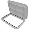GALPADA Portello Marino Rettangolare 44x31cm in ABS e Gomma Guarnizione e Antiscivolo per Yacht e Barche, Coprioblo Resistente e Sigillante