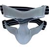 KQFCAZRE Maschera per Lo Sport con Protezione per Il Naso per Adulti, Nero Bianco, 15,5 cm x 9,5 cm