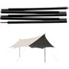 Generic per tenda da 40 cm, design resistente alle intemperie, resistente e regolabile, in lega di alluminio rinforzata, pali per riparo, amaca, tenda da pioggia