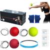 Generisch Set Palla Reflex Boxe con Fascia Allenamento Reazione Pugilato Fitness