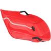 mophrati Slitta da neve, snowboard, slitta, slittino con maniglie dei freni, regalo di compleanno invernale portatile per bambini, ragazzi e ragazze, regalo di , Rosso , 65 x 40 x 13 cm