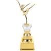 SAFIGLE Coppa di Danza in Plastica Oro, Piccolo Premio Facile da Trasportare e Conservare, Design Elegante per Competizioni di Balletto e Eventi Comunitari Riutilizzabile