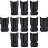 UKCOCO Clip per Tracolla Zaino 24 Pezzi in Pom Nero Resistente alle Intemperie Prestazioni Heavy Duty per Escursionismo e Alpinismo
