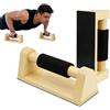Huamirra Parallele Calisthenics, 2 Pezzi Push Up in Legno, Parallele in Legno, Push Up Bar Fitness, Barre Paralleles Calisthenics, con 1 Nastro Adesivo E 1 Paio di Braccialetti, per Ginnasticam, Fitness, Yoga