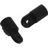 GLEAVI 2 Pezzi Tappi Terminali in Nylon Nero per Tubo 7/8 Pollici Bimini Top, Accessori Robusti e Salvaspazio per Barche e Imbarcazioni da Pesca