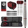 Harrows Freccette Harrows Rage stile tungsteno | Set di freccette con punta in acciaio con custodia | 21g, 22g, 23g e 24g| Include alberi Speedline e alette Rage da 100 micron (22g)