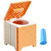 Generisch Vasino Portatile Inodore Portatile Pieghevole con Capacità 70kg