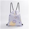Cretvestsar Purple Star - Borsa impermeabile con coulisse per ragazze, 32 x 38 cm, borsa da nuoto per bambini, donne, palestra, sport, viaggi, grande capacità, zaino con coulisse per scuola, spiaggia