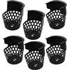 Alasum Set per Migliorare Gioco da 6 Tasche di Ricambio per Tavolo da Biliardo in PVC Nero, Dimensioni 16x14x11cm, Resistenti su Tavoli da Biliardo e Pool