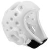 SHERCHPRY Caschetto Protettivo da Boxe Leggero e Regolabile in Pu Bianco per Sport e Allenamento, Casco Sicurezza per Pugilato e Taekwondo