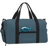 AYYQWE Blue Shark Print - Borsa a tracolla da uomo e donna, portatile, per fitness, allenamento, fine settimana, escursionismo, sport