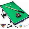 Nishiyuenyi Tavolo da Biliardo in Legno Pieghevole per Bambini e Famiglie - Mini Biliardo da Tavolo con Accessori Completi, 97 cm