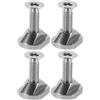BATHVEVE 1 Set Set di Accessori per Water Wingboard in Acciaio Inossidabile M6 Viti, Dadi e Rondelle Argento per Protezione Migliorata e Installazione Senza Sforzo su SUP 4 Pezzi