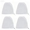 Durashmall Maschera per il viso, confezione da 4 protezioni per la testa leggera per caccia e giochi di guerra, flusso d'aria integrale, 50 x 30 cm, colore: bianco