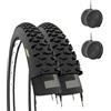 ECOVELO 2 COPERTONI 24 X 1.95 (53-507) + CAMERE | PNEUMATICI TASSELLATI NERI MTB BICICLETTA MOUNTAIN BIKE