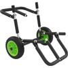 DHQCQL Carrello per kayak pieghevole, in alluminio | Carrello per barche SUP da 25,4 cm con cinghia elastica, accessori per SUP board, carrello per canoa Kaja, portata 80 kg