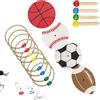 Générique Ring Game, Easy Set Up Outdoor Toy for Backyard Beach Lawn, Agility Speed Toss Game for Camping Family Party Adults Playground Sport Training Fun Activity 23x13x8cm