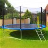 Generic Rete di sicurezza di ricambio per trampolini per bambini da 2,2 / 2,3 / 3,5 m / 3,5 m con fibbie di sicurezza e ganci migliorati, adatta solo per trampolini rotondi per la massima protezione
