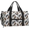 AYYQWE Trotting Flat Coated Retrievers Zampa Stampa Uomo Donna Borsa a Tracolla Palmare Bagaglio Fitness Allenamento Weekend Escursioni Sport