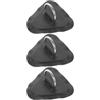 TOVINANNA Set 3 Pezzi Fibbie in Acciaio Inox 304 e PVC per Corda Kayak Nero, Accessori per Barche Facili da Sostituire Riporre, per Kayak e Tende da Sole