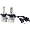 OFFIGAM Lampadine LED per Auto H4 2 Pezzi Raffreddamento Rapido e Ventola in Alluminio per Fari Luminosi e Resistenti