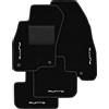 Somer Car Tappetini compatibili con Fiat Punto Evo dal 2009, kit tappetini auto personalizzati, set tappeti in moquette
