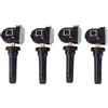 Loddery 4 pezzi Sensore di monitoraggio pressione pneumatici TPMS 2318530 compatibili con Ford B-Max C-Max II Focus III F-150 Explorer Kuga Ka+ Transit Connect, sistema di controllo della pressione pneumatici