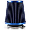 Topolenashop Filtro Aria Conico Universale Auto 76 mm - Aspirazione Sportiva Tuning ad Alto Flusso, Lavabile e Riutilizzabile con Fascetta Acciaio Inox - Colore Casuale | SY-LQQ0008