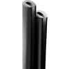 4R Quattroerre.it - 12125 - Profili Salvaporta Paracolpi per Auto, Argento, 2 Pezzi, 85 cm