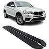 OMAC Sottoporta Laterali Pedane Laterali Schweller compatibile con BMW X4 F26 2013-2018 Alu Nero