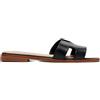 Steve Madden Hadyn Black Leather, Sandali a Ciabatta Donna, Nero, 38 EU