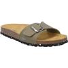 CMP Eco Elys - Pantofole per esterni, con fibbia singola, intersuola in sughero, materiali riciclati, plantare in pelle scamosciata