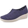 Fly Flot Marcedusa, Scarpe Donna in Ecopelle, con Fori Traspiranti, Sottopiede Memory Estraibile, Sandali a Ciabatta, Blu, 36 EU