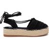 XTI - Sandali con Zeppa Donna Nero - Scarpe comode e Versatili - Moda Casual - Modello 13033102 (Misurare 40)