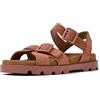 Camper Brutus Sandal K201768, Ballerine Donna, Rosso medio 003, 39 EU