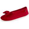 Isotoner - Pantofole donna, in velluto, con fiocco grande | Pantofola in muschio complementari per un comfort duraturo e una tenuta ottimale nella vita quotidiana.