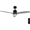Cecotec Ventilatore da Soffitto con Luce EnergySilence Aero 5330 Jelly dark. 30 W, Motore DC, Diametro 46 (117 cm), 3 Pale, 3 Toni LED, Telecomando, Timer, 6 Velocità, Lampadina Non Inclusa